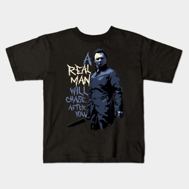 Michael Myers Quote Kids T-Shirt by mia_me